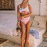 Tulum Tanlines High Waist Watercolor Bikini Bottom Image - 1