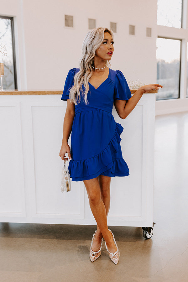 Seriously Sweet Babydoll Dress In Royal Blue Seriously Sweet Babydoll Dress In Royal Blue