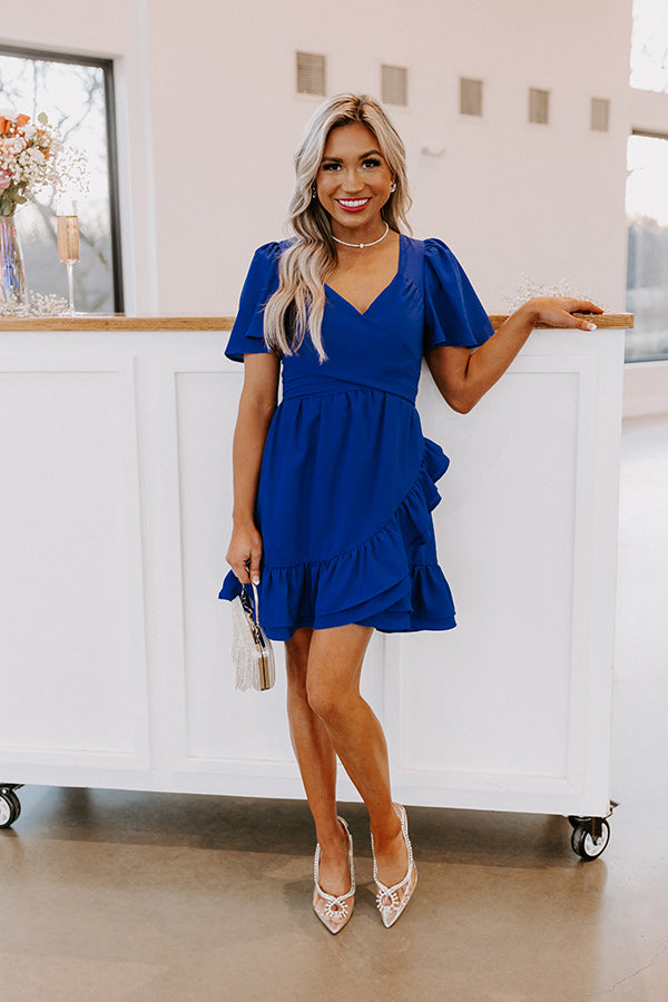 Seriously Sweet Babydoll Dress In Royal Blue Seriously Sweet Babydoll Dress In Royal Blue
