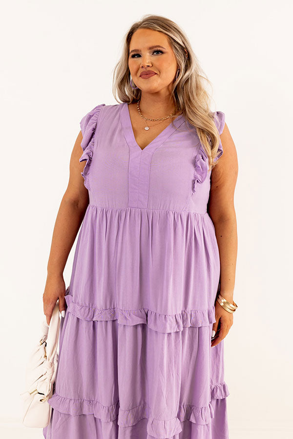 Patio Days Midi In Lavender Curves