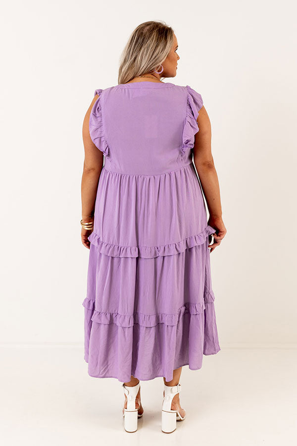 Patio Days Midi In Lavender Curves