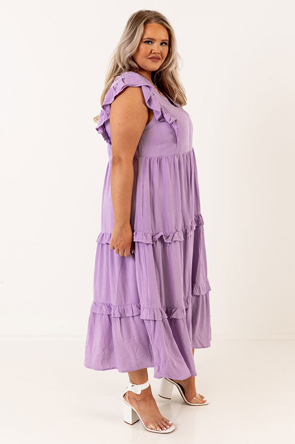 Patio Days Midi In Lavender Curves