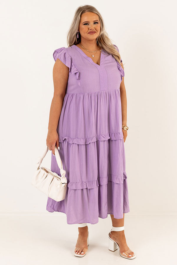 Patio Days Midi In Lavender Curves