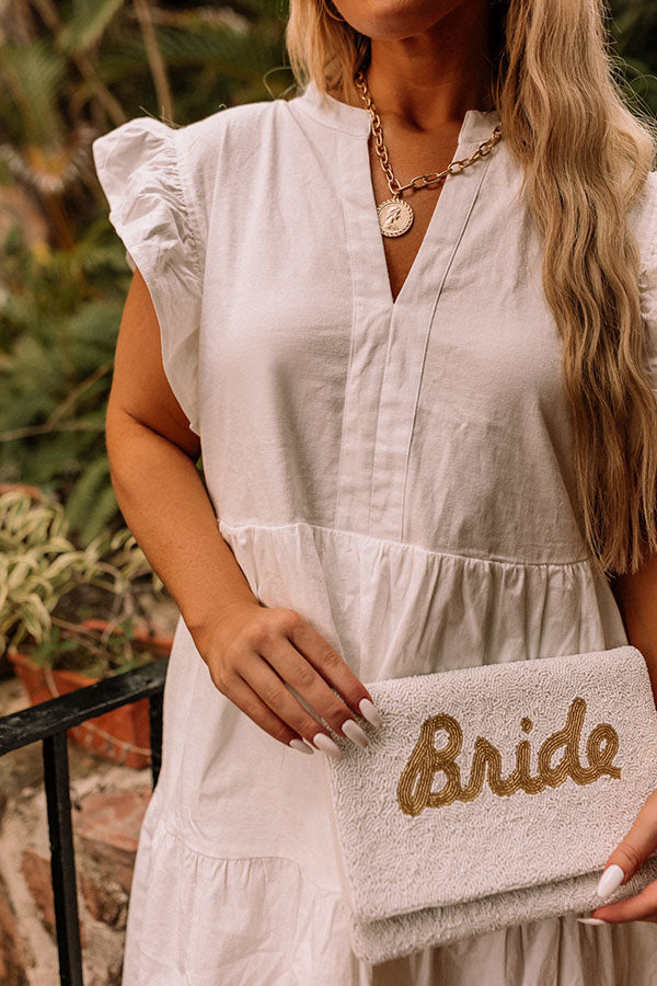 Front Porch Swinging Dress In White Curves