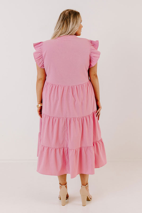 Parkside Pretty Midi in Pink Curves