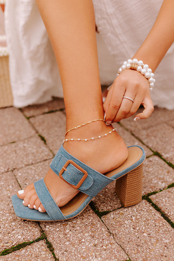 The Lulu Denim Heel