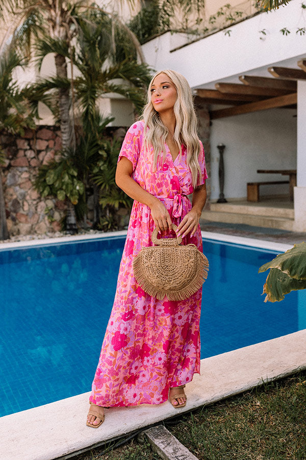 Just Met You Floral Maxi in Pink