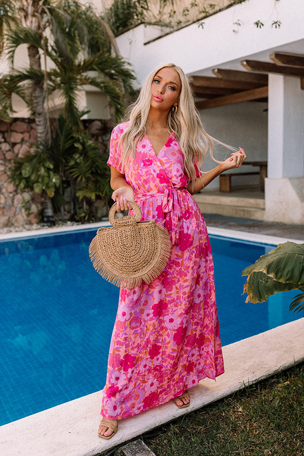 Just Met You Floral Maxi in Pink