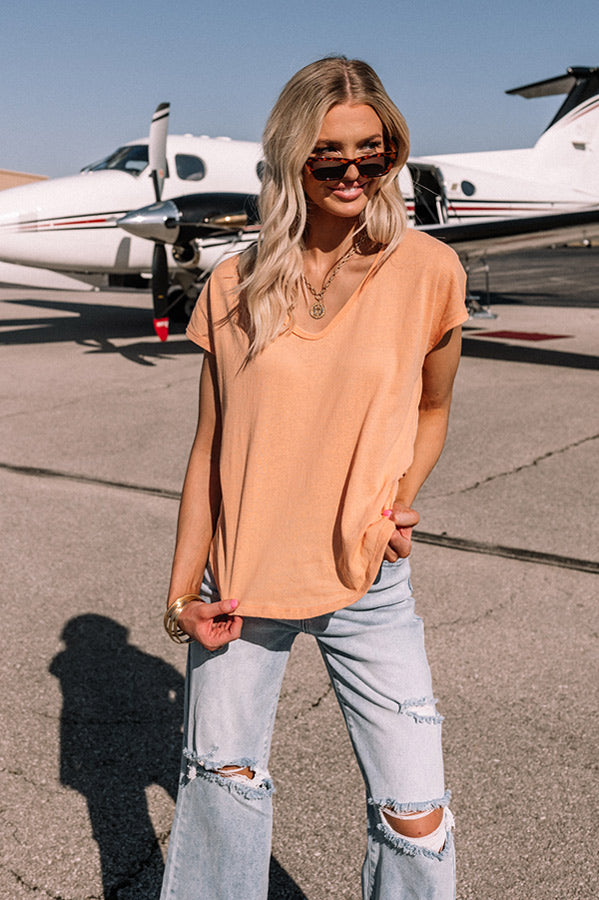 Trading Favors Shift Tee In Orange