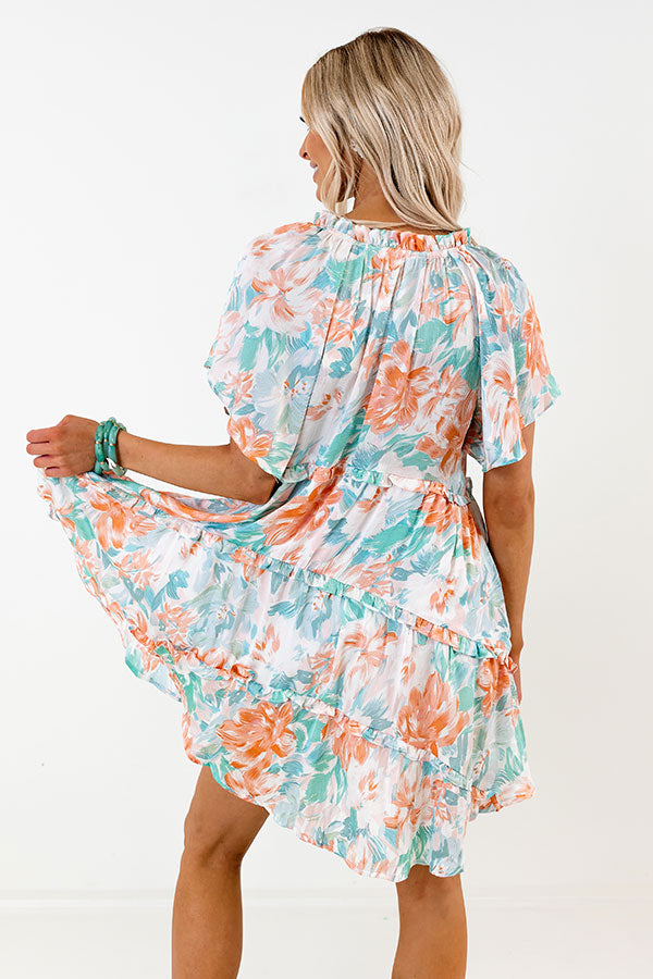 Coastal Ambiance Babydoll Dress