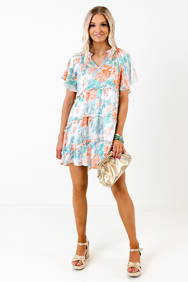 Coastal Ambiance Babydoll Dress