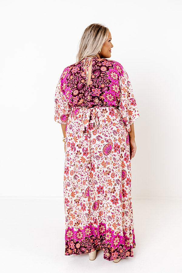 Fly Me To Fiji Floral Maxi Curves