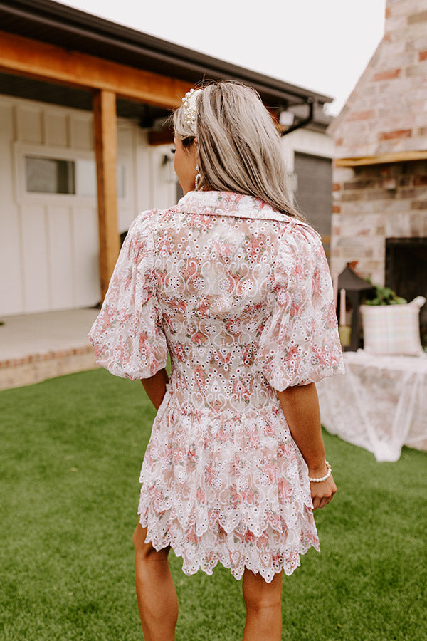 blissful mini dress Blissful Smocked Ruffled Mini Dress