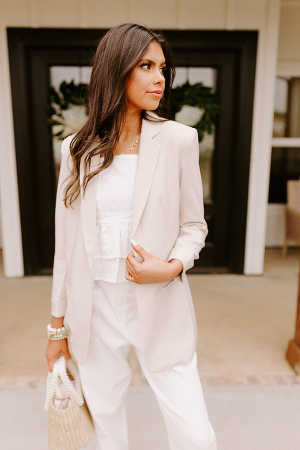 Parisian Perfection Blazer In Birch