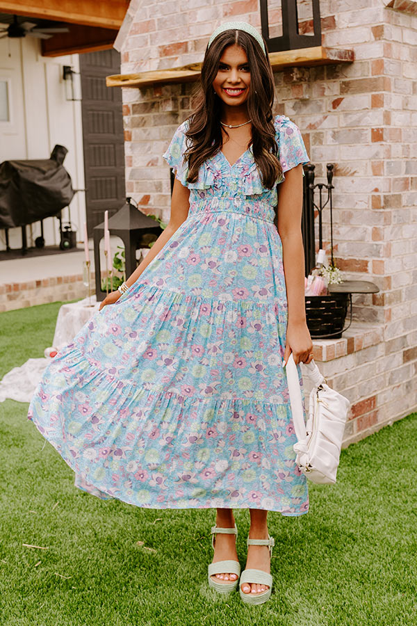 Caribbean Dreaming Floral Midi