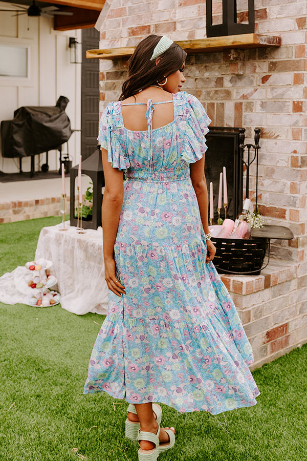 Caribbean Dreaming Floral Midi