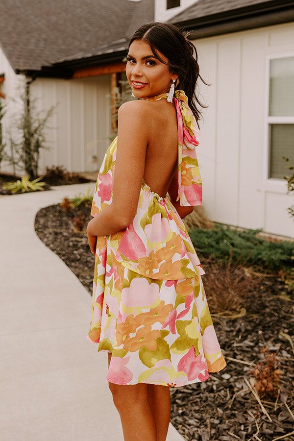 Santorini Seashells Dress In Pink