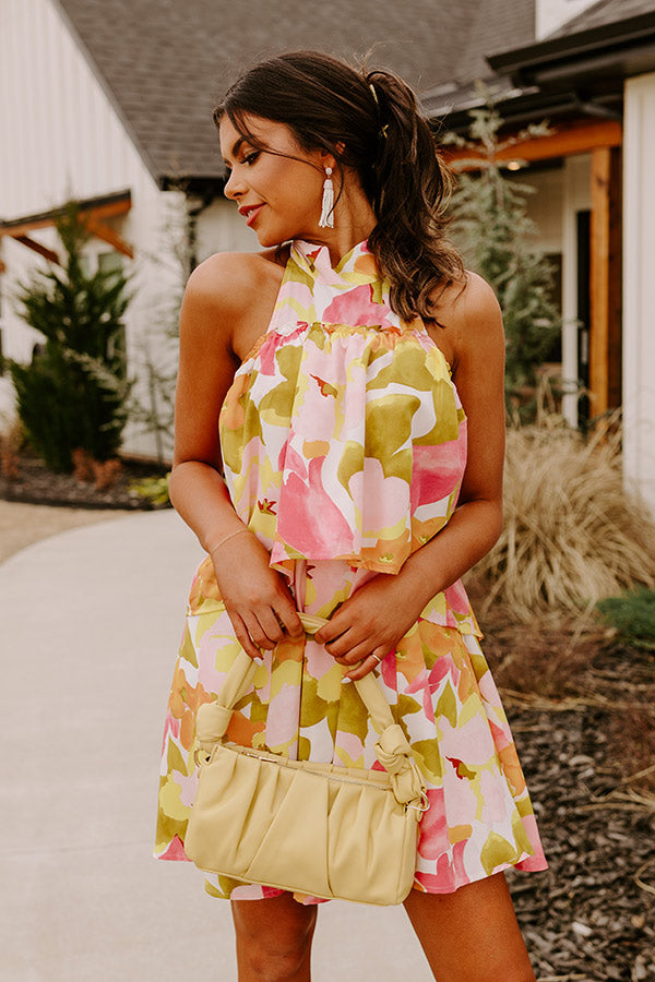 Santorini Seashells Dress In Pink