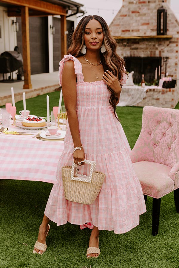 Sun And Sand Smocked Midi