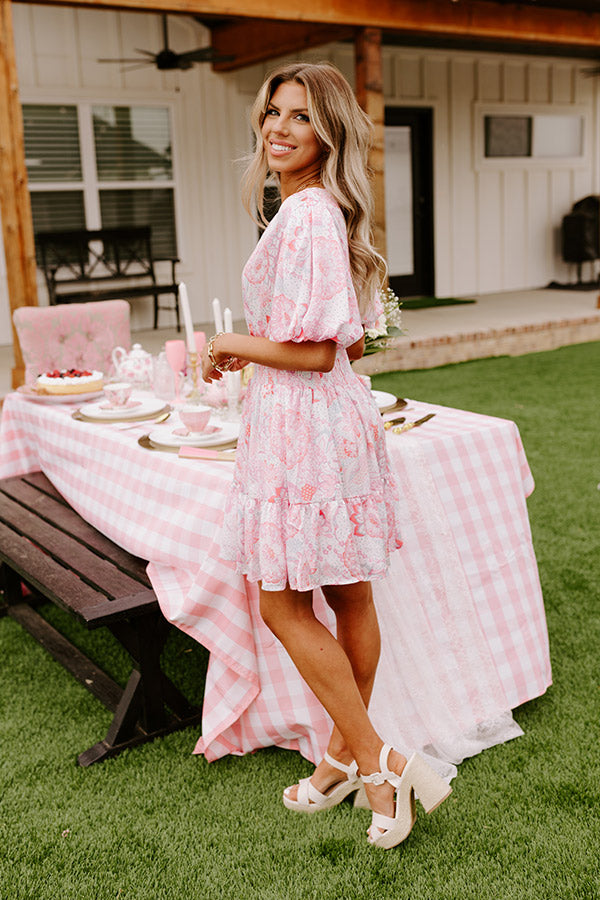 Seashore Symphony Smocked Mini Dress