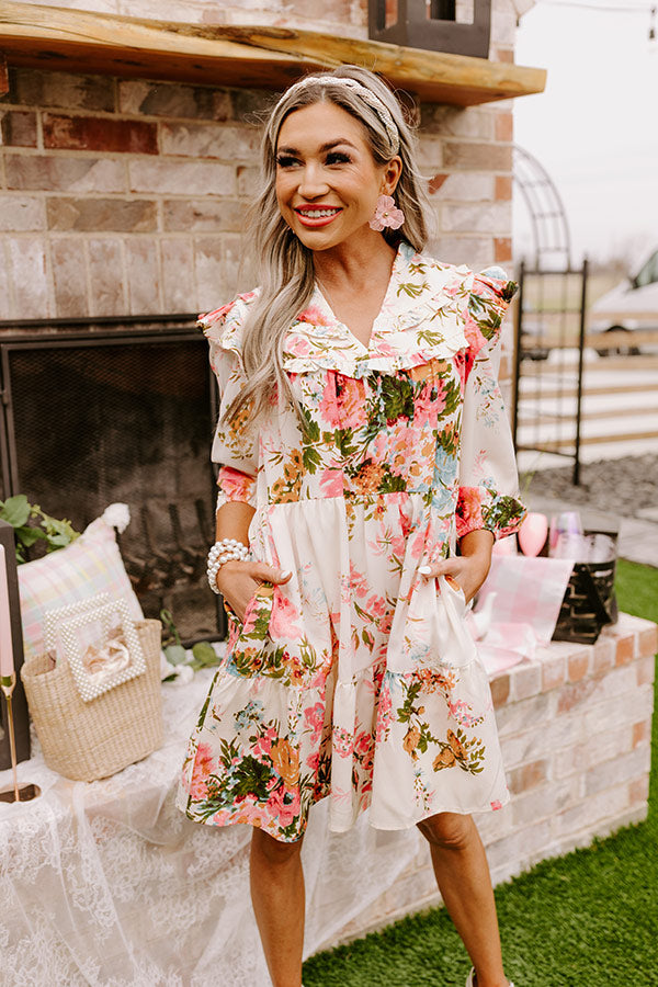 Majestic Moment Floral Shift Dress Majestic Moment Floral Shift Dress