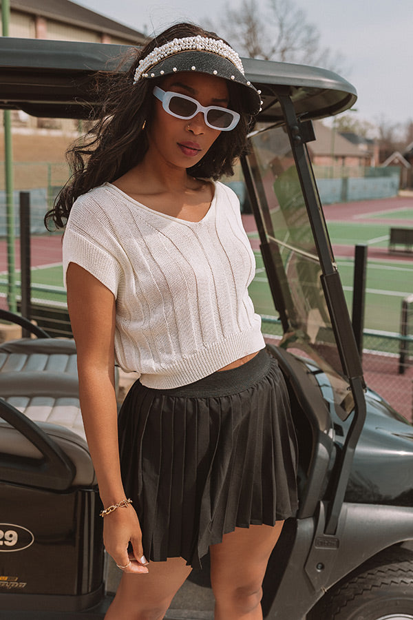 Moonlit Bay Knit Top In Ivory