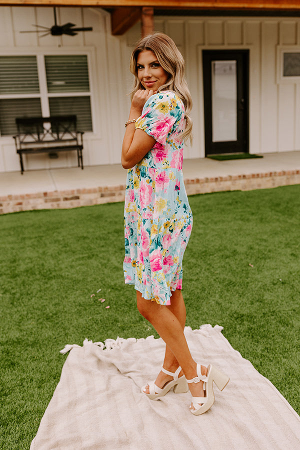 Sandy Shores Floral Shift Dress