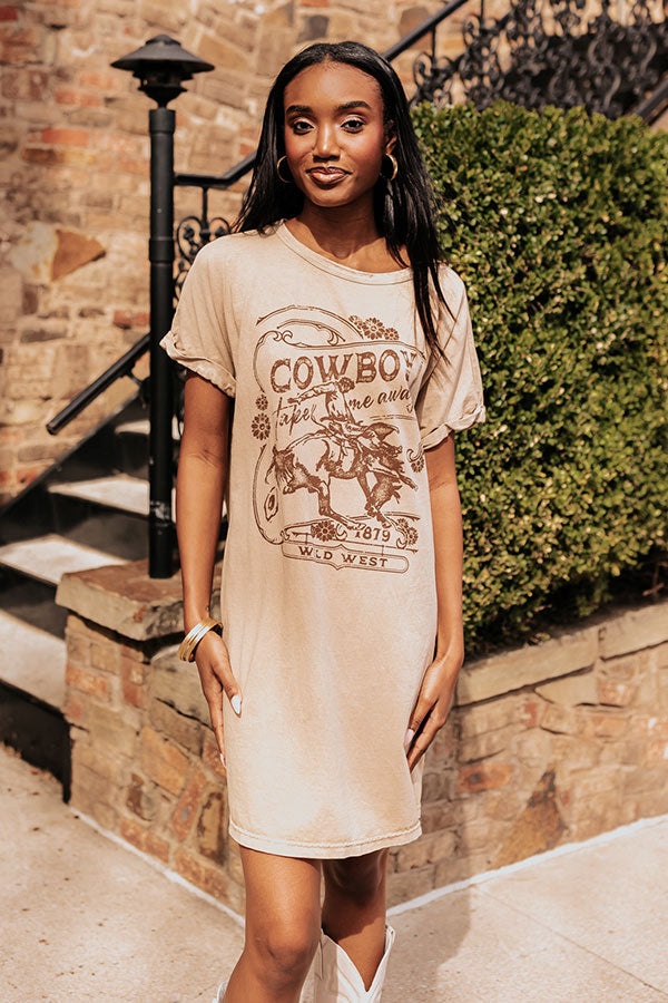 Cowboy Mineral Wash T-Shirt Dress Impressions Online Boutique Cowboy Mineral Wash T-Shirt Dress Impressions Online Boutique