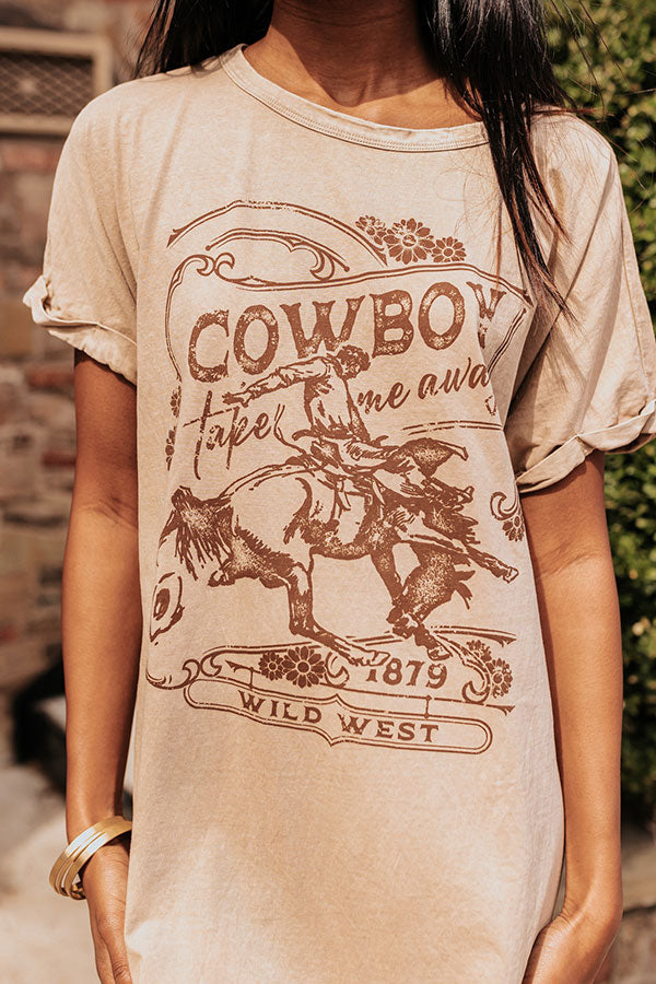 Cowboy Mineral Wash T-Shirt Dress