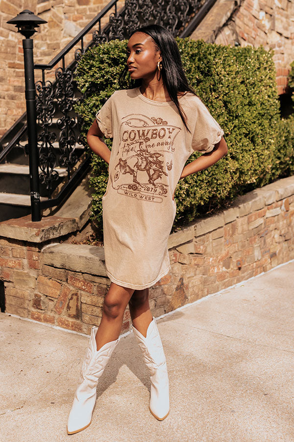 Cowboy Mineral Wash T-Shirt Dress Cowboy Mineral Wash T-Shirt Dress