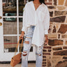 Urban Adventures Oversized Button Up In White Image - 1