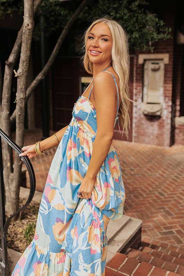 Island Adventure Midi In Sky Blue