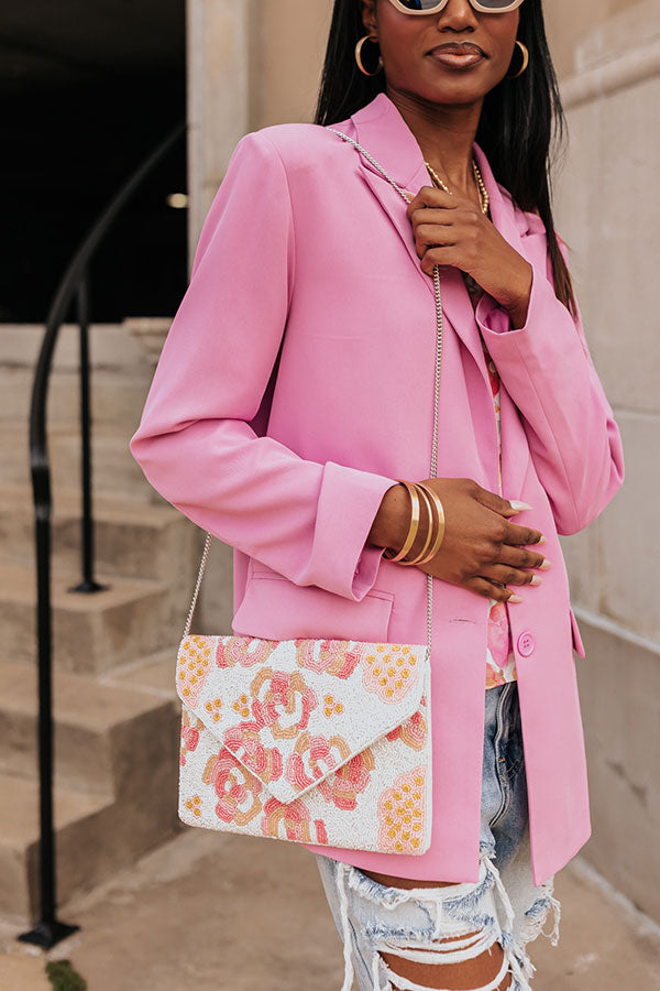 Island Elegance Beaded Clutch