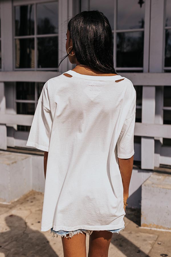 Distressed white best sale t shirt dress