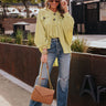 Coastal Comforts Oversized Top in Lime Punch Image - 1
