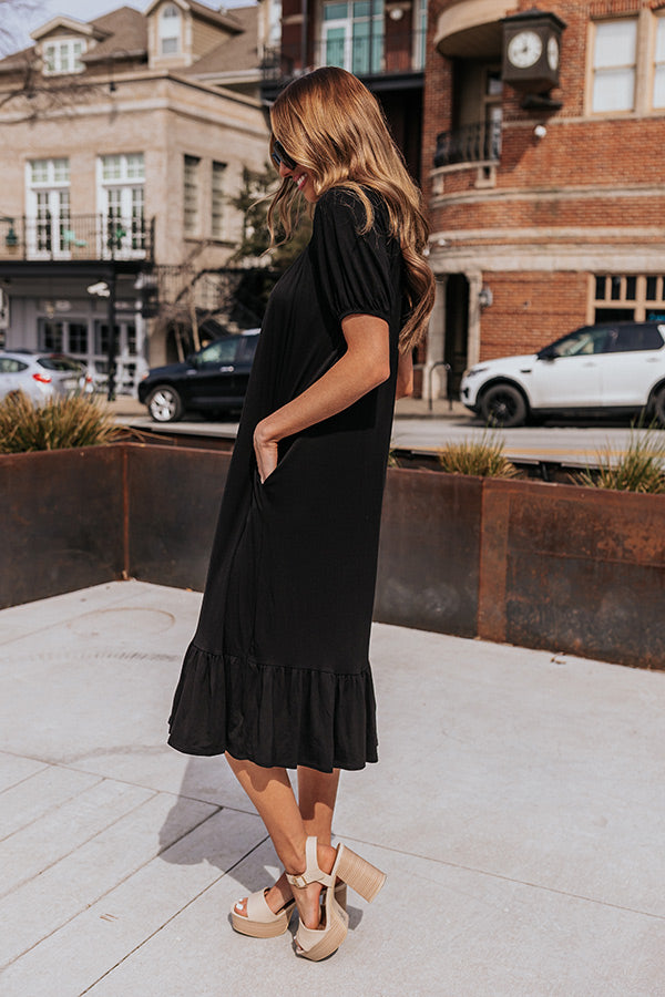 Sandy Shores Midi In Black