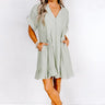 Adore The Shore Babydoll Dress In Pear Image - 1
