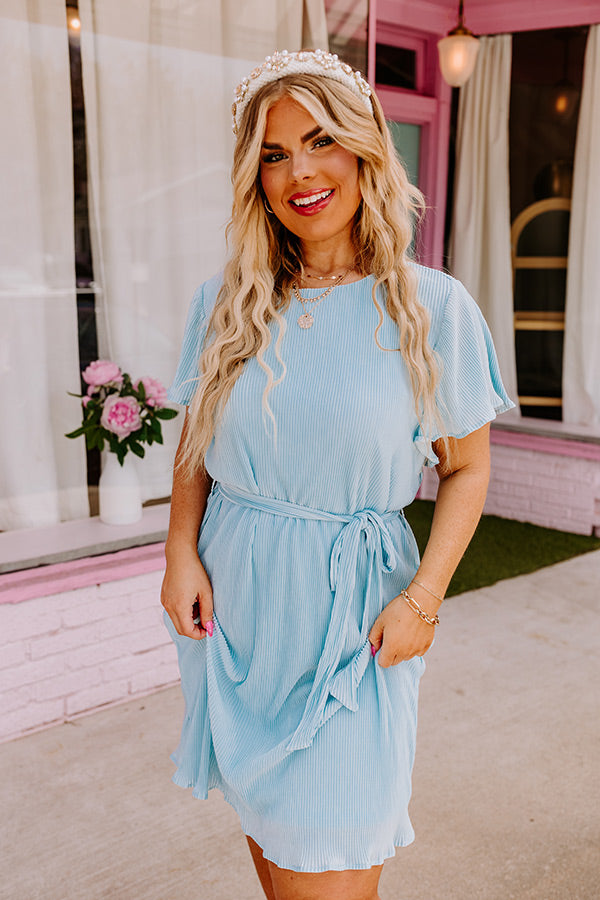 sky blue summer dress