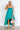 Milan Runway Satin Dress In Teal