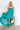 Milan Runway Satin Dress In Teal