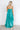 Milan Runway Satin Dress In Teal