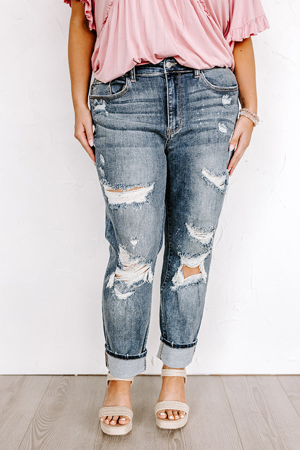 Judy Blue The Perez Midrise Distressed Jean Curves