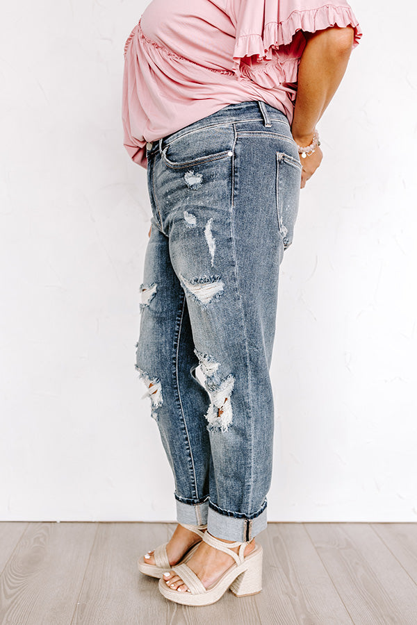 Judy Blue The Perez Midrise Distressed Jean Curves