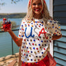 USA Pride Sequin Sweater Top Image - 1
