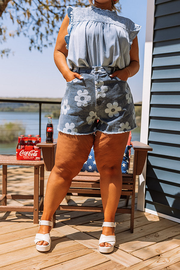 The Becca High Waist Shorts Curves   