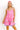 Palm Beach Retreat Tiered Mini Dress In Bubblegum Pink