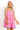 Palm Beach Retreat Tiered Mini Dress In Bubblegum Pink