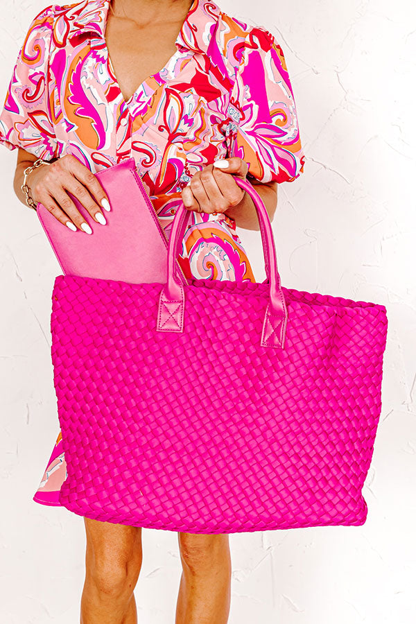 The Avianna Tote In Hot Pink