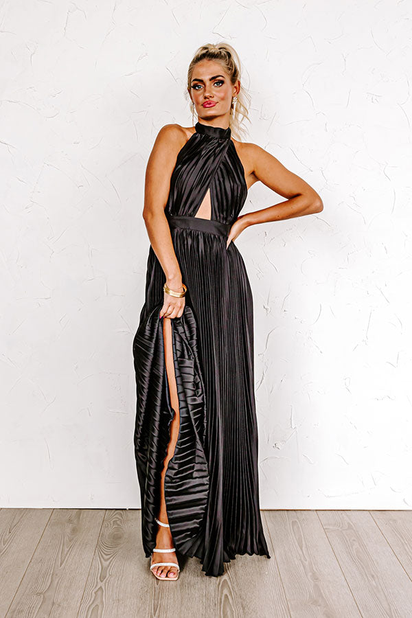 Luster And Luxury Pleated Maxi Dress Luster And Luxury Pleated Maxi Dress
