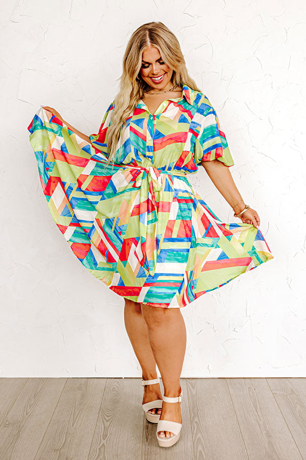 Find A Way Forward Color Block Dress Curves Image - 1